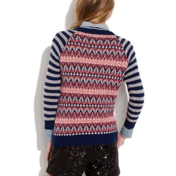 Madewell Wallace Mixed Printed Sweater - Picture 2 of 9